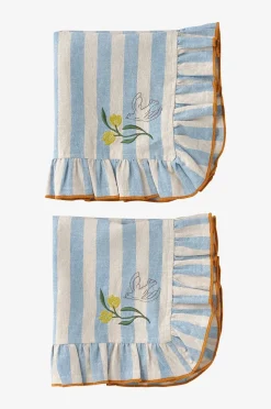 Ellos Home Servetter Elly Classic Stripe i återvunnet halvlinne 2-pack