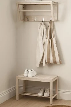 Ellos Home Bänk / skohylla Stripe