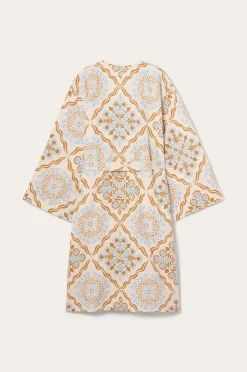 Ellos Home Kimono Elly Tile Kimono i återvunnet halvlinne