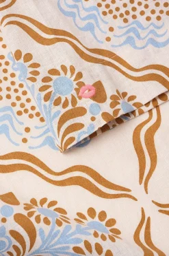 Ellos Home Kimono Elly Tile Kimono i återvunnet halvlinne