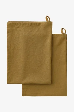 Ellos Home Kökshandduk Elly i återvunnet halvlinne 2-pack