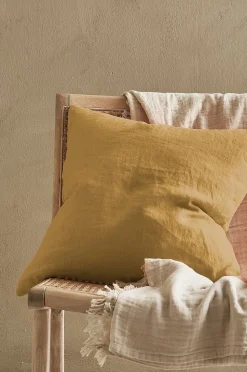 Ellos Home Kuddfodral Candice Zip i tvättat lin 50x50 cm