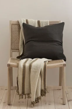 Ellos Home Kuddfodral Candice Zip i tvättat lin 50x50 cm