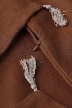 Ellos Home Kuddfodral Candice Tassel i tvättat lin 50x50 cm