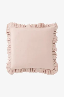 Ellos Home Kuddfodral Candice Frill i tvättat lin