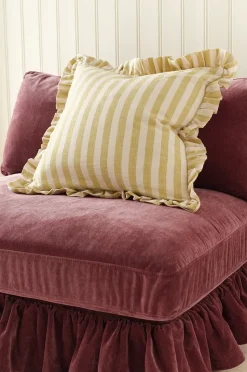 Ellos Home Kuddfodral Elly Classic Stripe i återvunnet halvlinne
