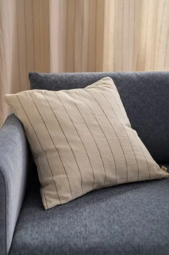 Ellos Home Kuddfodral Elly Thin Stripe i återvunnet halvlinne