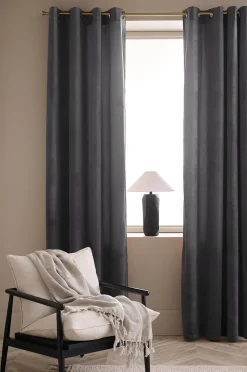 Ellos Home Öljettlängd Nora i sammet 2-pack