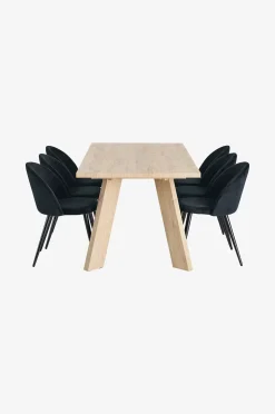 Ellos Home Matgrupp Country med 1 bord + 6 stolar