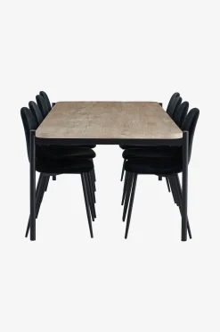 Ellos Home Matgrupp Gilda med 1 bord och 8 stolar