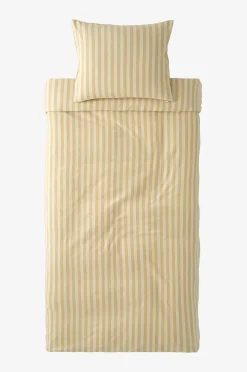 Ellos Home Påslakanset Elly Classic Stripe i återvunnet halvlinne 2 eller 3 delar