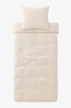 Ellos Home Påslakanset Elly Thin Stripe i återvunnet halvlinne 2 eller 3 delar
