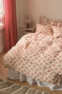 Ellos Home Påslakanset Valerie Shell i bomullsflanell 2 delar