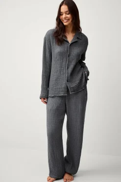 Ellos Home Pyjamasskjorta Candela 4-layer