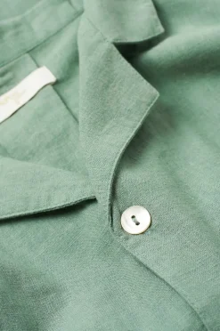 Ellos Home Pyjamasskjorta Long Sleeve Shirt Elly i återvunnet halvlinne