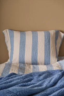 Ellos Home Örngott Candice Block Stripe i tvättat lin