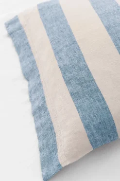 Ellos Home Örngott Candice Block Stripe i tvättat lin