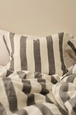 Ellos Home Örngott Candice Block Stripe i tvättat lin