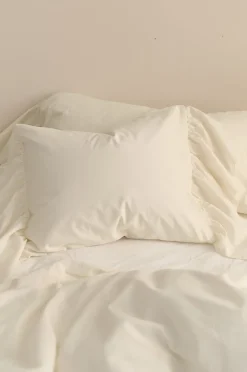 Ellos Home Örngott Juliette Giant Frill i tvättad bomull