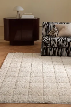 Ellos Home Ryamatta Alba Check Shaggycarpet