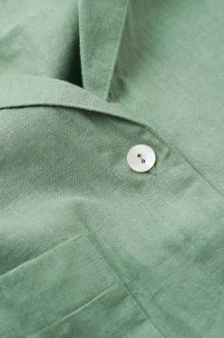 Ellos Home Skjorta Elly Camp Collar i återvunnet halvlinne