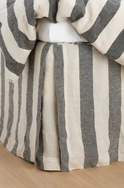 Ellos Home Sängkappa Candice Block Stripe i bomull höjd 52 cm