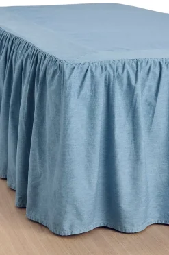 Ellos Home Sängkappa Denim Frilled 52 cm