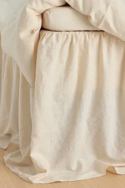Ellos Home Sängkappa Elly Frilled i återvunnet halvlinne 75 cm