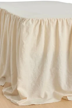 Ellos Home Sängkappa Elly Frilled i återvunnet halvlinne 75 cm