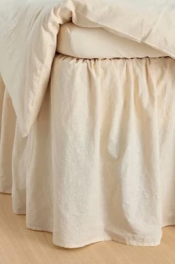 Ellos Home Sängkappa Elly Frilled i återvunnet halvlinne 52 cm