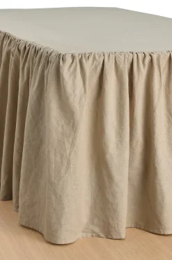 Ellos Home Sängkappa Elly Frilled i återvunnet halvlinne 52 cm