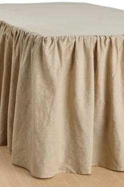 Ellos Home Sängkappa Elly Frilled i återvunnet halvlinne 60 cm