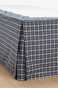 Ellos Home Sängkappa Sonneli Check i bomull höjd 52 cm