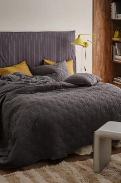 Ellos Home Överkast Elly Quilted i återvunnet halvlinne