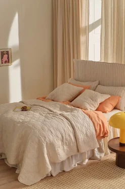Ellos Home Överkast Elly Quilted i återvunnet halvlinne