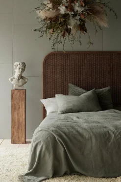 Ellos Home Överkast Kiyoko i tvättat lin