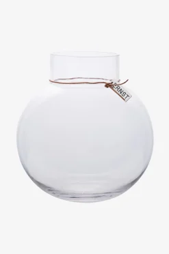 ERNST Glasvas rund Ø 24 cm, h 25 cm