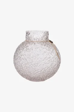 ERNST Glasvas rund mönstrad struktur Ø 29 cm, h 30 cm