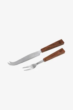 ERNST Ostkniv/gaffel rostfritt stål/trähandtag