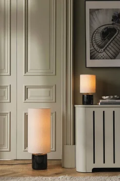 Globen Lighting Golvlampa Florian 30 Vit bouclé/beige