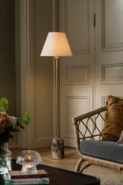 Globen Lighting Golvlampa Gino Beige travertin