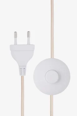 Globen Lighting Golvlampa Noah 45 Vit bouclé
