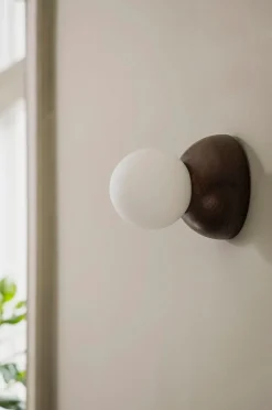 Globen Lighting Vägglampa/taklampa Torrano 13 IP44 Brunbetsad ek