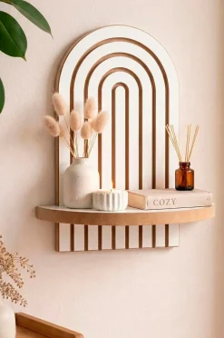 Hanah Home Vägg Hylla Raffia 20 x 35 cm