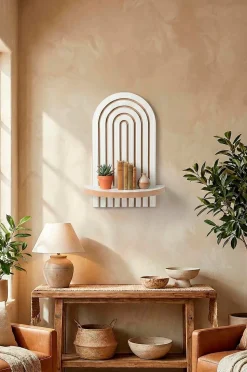 Hanah Home Vägg Hylla Raffia 20 x 35 cm