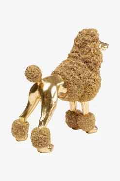 KARE Design Deco Figurine Mrs Poodle Guld 34cm