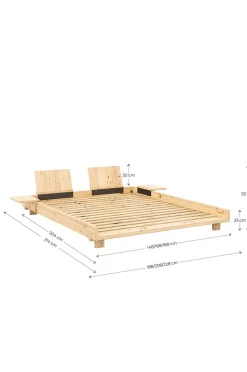 Karup Social Säng W. 2 Pcs Back Rests And 2 Pcs Side Tables