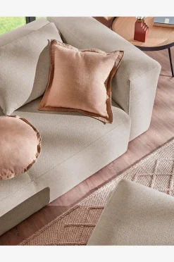 Kave Home Fotpall Blok i chenille