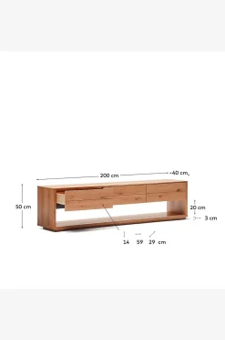 Kave Home Tv-bänk - alguema