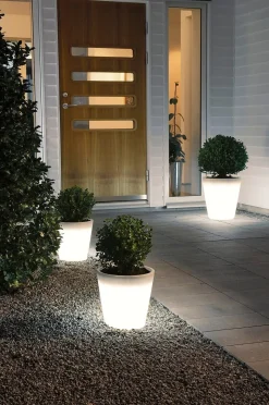 Konstsmide Blomkruka Assisi liten LED 28 cm